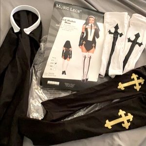 Halloween Costume Bad Habit Sexy Nun